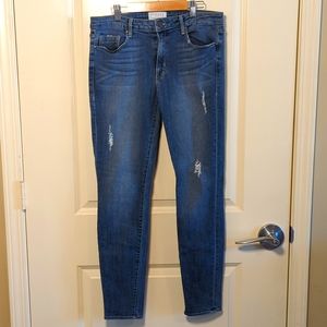PARKER SMITH Skinny Denim Distressed Jeans Size 30